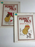 Peanut Pals, Set of Two, Nutty Ladies,Sports Nut, Vintage 1977, Very Hard to Find, Counted Cross Stitch Pattern Booklets