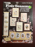 Leisure Arts Four Seasons Leaflet 174 Vintage 1980 Counted Cross Stitch, Pattern Book