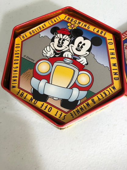 Disney's Mickey's Great Adventures, 6 Coasters in Vintage, Collectible Tin Set