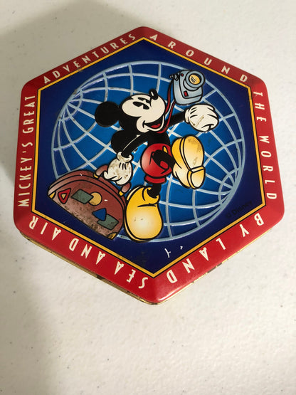 Disney's Mickey's Great Adventures, 6 Coasters in Vintage, Collectible Tin Set