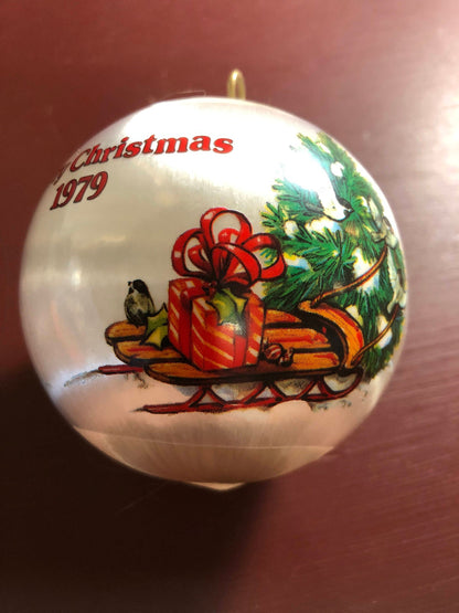 Hallmark, To A Special Teacher, Dated 1979, Satin Ball Ornament, QX2139