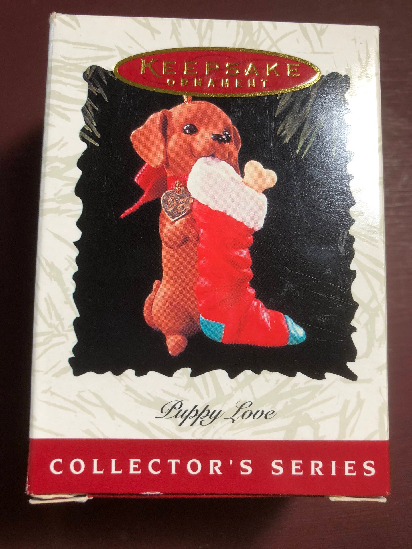 Hallmark, Puppy Love #6, Dachshund, Dated 1996, Keepsake Ornament, QX5651