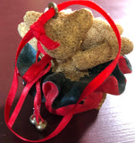Three Bears in Santa's Sack, Kurt Adler, Vintage, Christmas, Ornament
