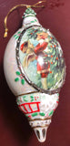 St. Nicholas and the Angel Vintage Ornament Depicting Little Angel patting Santas Cheek*
