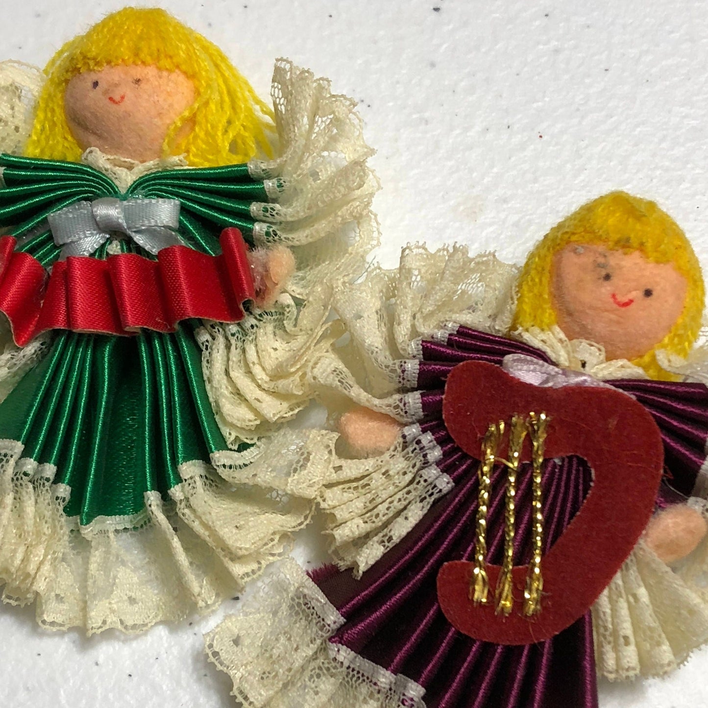Cute Angel Magnets Set of 2 Vintage Collectible Decorative Refrigerator Magnets