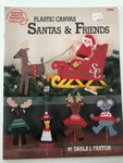 Vintage, 1989, American School, of Needlework, Santa & Friends, by Darla Fanton, plastic canvas, book 3062