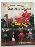 Vintage, 1989, American School, of Needlework, Santa & Friends, by Darla Fanton, plastic canvas, book 3062