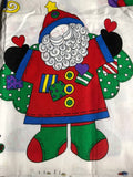 Santa Fabric, 44 by 36 inches