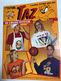 Leisure Arts, TAZ, Vintage 1995, Leaflet 2785, counted cross stitch, pattern book