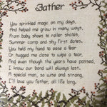 Cross My Heart Father's Poem Vintage1983 counted cross stitch pattern