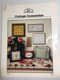Thread Connections, Cottage Keepsakes, MJ 851, Vintage 1985, Counted Cross Stitch Pattern Book
