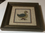 Vintage, Blue Winged, Duck, Nice, Framed, Finished Project