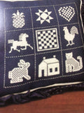 Homespun Hearts, Redware Stencil Sampler, Vintage, 1987, Counted Cross Stitch Pattern Book