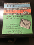 Coats & Clark, Crochet Charts, Set of Three, No 2, No 3, No 4, Vintage, Crochet Charts