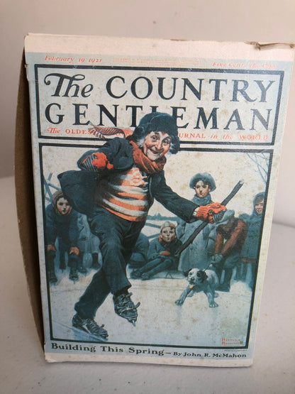 Norman Rockwell, "On The Ice". Limited Edition of 7500, Vintage 1982, Figurine