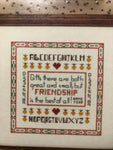 Faye Raye Stitcheries, Sampler Squares, Leaflet No 14, Vintage 1984, Counted, Cross Stitch Pattern