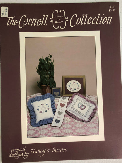 The Cornell Collection "Heart to Heart" L-1, Vintage 1986 Counted Cross stitch Patterns