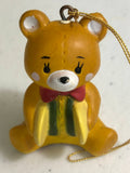 Brown Teddy Bear Band Member with Cymbals Vintage Ornament Figurine