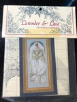 Lavender & Lace, White Lace, Stitch Count 140 by 341, Vintage 1996, Counted Cross Stitch Pattern