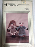 The Cornell Collection, Clover and Daisy Cow, 13 Inch tall, Vintage 1989, Stuffed Animal Sewing Pattern NB-103 Very Hard To Find