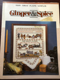 Ginger & Spice, Great Plains Sampler, Charted Designs by Ginger Gouger Vintage 1992, Counted Cross Stitch Pattern 9205*