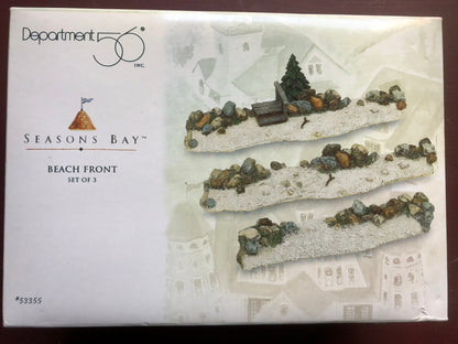 Department 56, Season's Bay, Beach Front, Set of 3, 53355, Collectible Buildings, NIB*