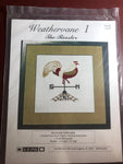 S.P. INK Weathervane 1, The Rooster, Vintage 1999 Counted Cross Stitch Pattern, 115w by 141h