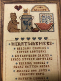 Homespun Elegance, Heartwarmers, No 60, Vintage 1986, Counted, Cross Stitch Pattern Book
