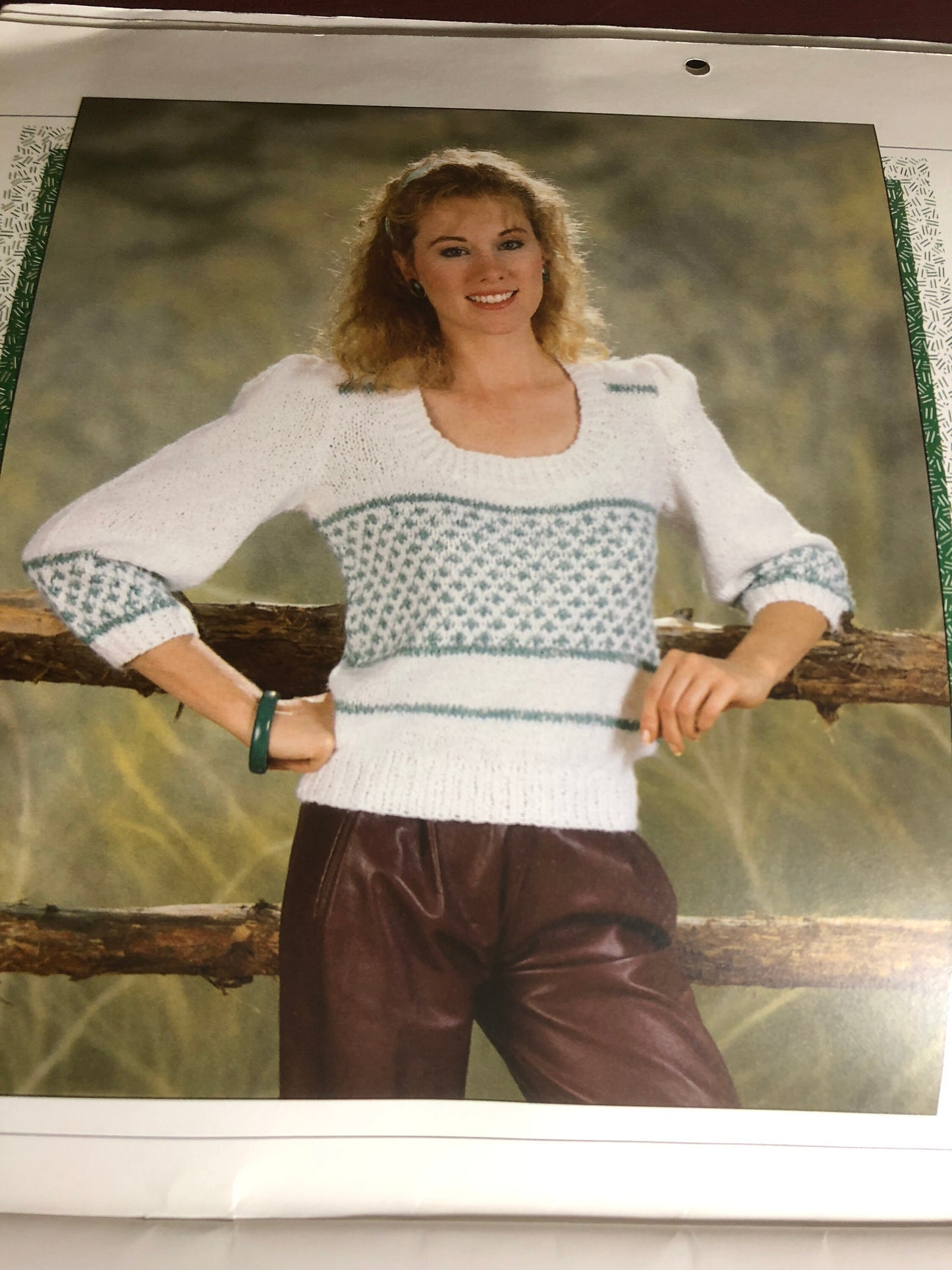 Fashion Knitting Calendar, Vintage 1987, Knitting Calendar