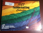 Fashion Knitting Calendar, Vintage 1987, Knitting Calendar