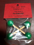 Ribband, Green, 1 Inch, Vintage Double Bell Pulls for use with Ribband 1
