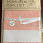 Homespun Sachet, Vintage 1989, 14 Count, Evenweave, to Stitch, Counted Cross Stitch Project, Various Colors Available