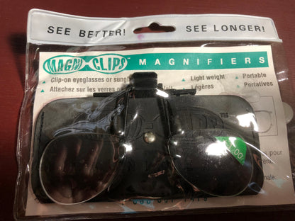 Magna Clips, Crafting Magnifiers, +1 Magnification, Clip on Your Eyeglasses, See Better, See longer
