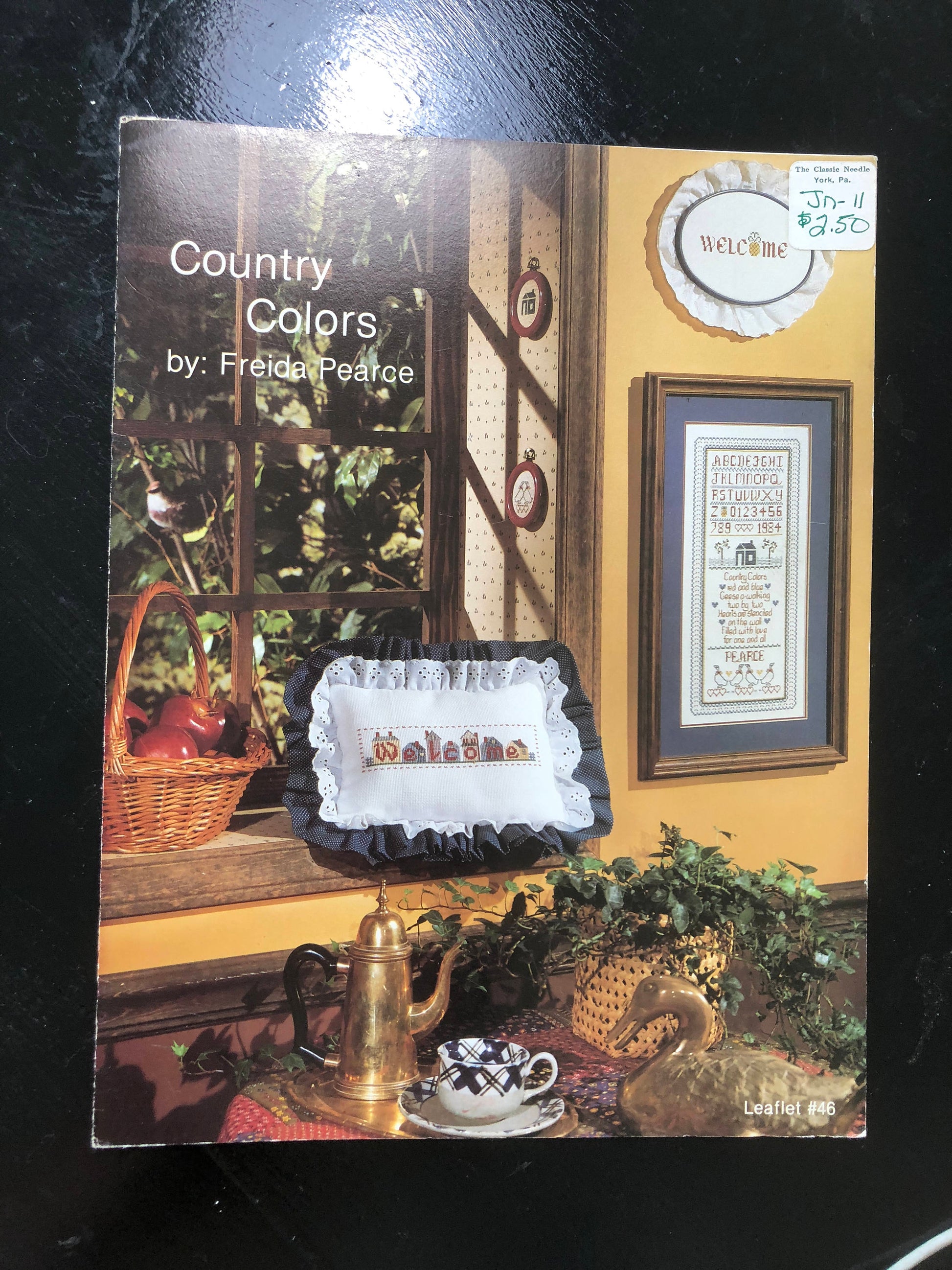 Freida Pearce, Country Colors, Leaflet #46, Vintage, Counted, Cross Stitch Pattern