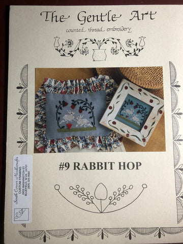 The Gentle Art, Rabbit Hop, #9, Vintage 1997, Counted, Cross Stitch Pattern, Stitch Count 45 by 38