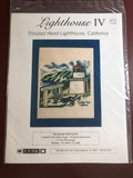 S.P. Ink, Lighthouse IV, Trinidad Head, Lighthouse, California, Vintage, Counted, Cross Stitch Pattern, Stitch Count, 122 by 121