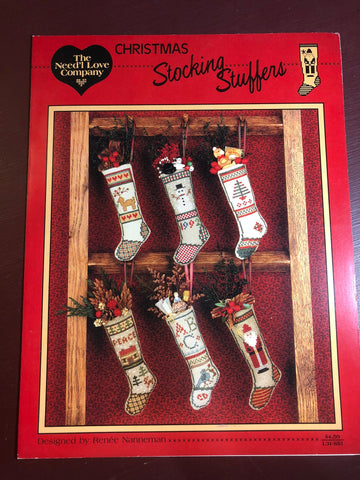 The Need'l Love Company, Joyful, Stocking Stuffers ,Renee Nannerman, Vintage 1991, Counted, Cross Stitch Pattern