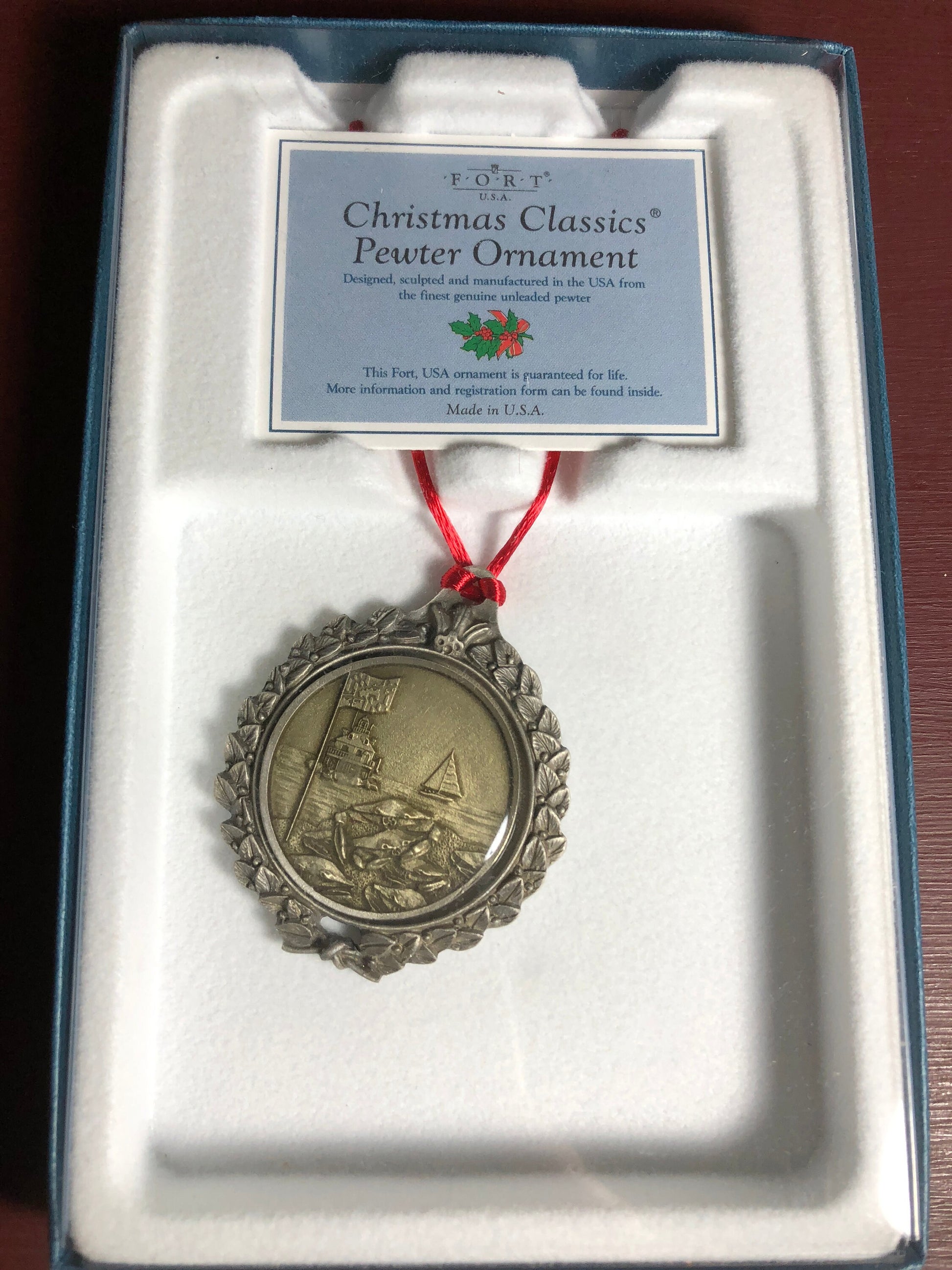 Pewter, Fort USA, Maryland Blue Crab, Christmas, Classics, Ornament