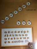 Permin of Copenhagen, Caroline ABC, Wichelt, Counted Cross Stitch Chart, Leaflets 154199