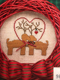 The Need'l Love Company, Jingle Bells, Designed by, Renee Nanneman, Vintage 1989, Counted Cross Stitch, Pattern Book