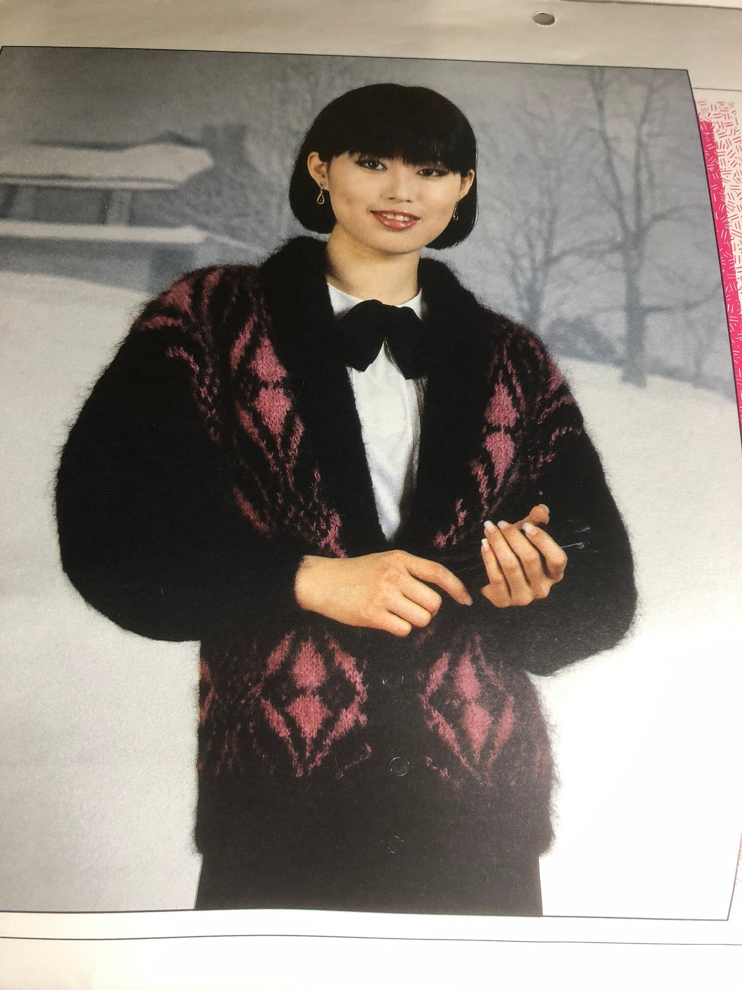 Fashion Knitting Calendar, Vintage 1987, Knitting Calendar