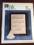 Threads of Gold Sampler Reproductions, Jane Dils Sampler, Vintage, Counted, Cross Stitch Pattern, Stitch Count, 97 by 129