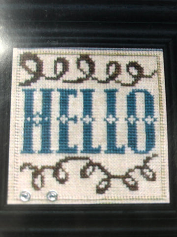 Bent Creek, Snapper hello, Welcome to Our Home Series, Counted Cross Stitch Pattern