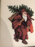 Sew Fine Presents, Lantern Santa, Olde Santas, Obpacker Kris Krinkle, L-9, Vintage 1985, Counted Cross Stitch Patterns