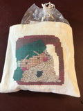 Heart in Hand, Saint Nick, Counted Cross Stitch Kit, Includes Chart, Linen, Pillow, Floss....*Hard to Find