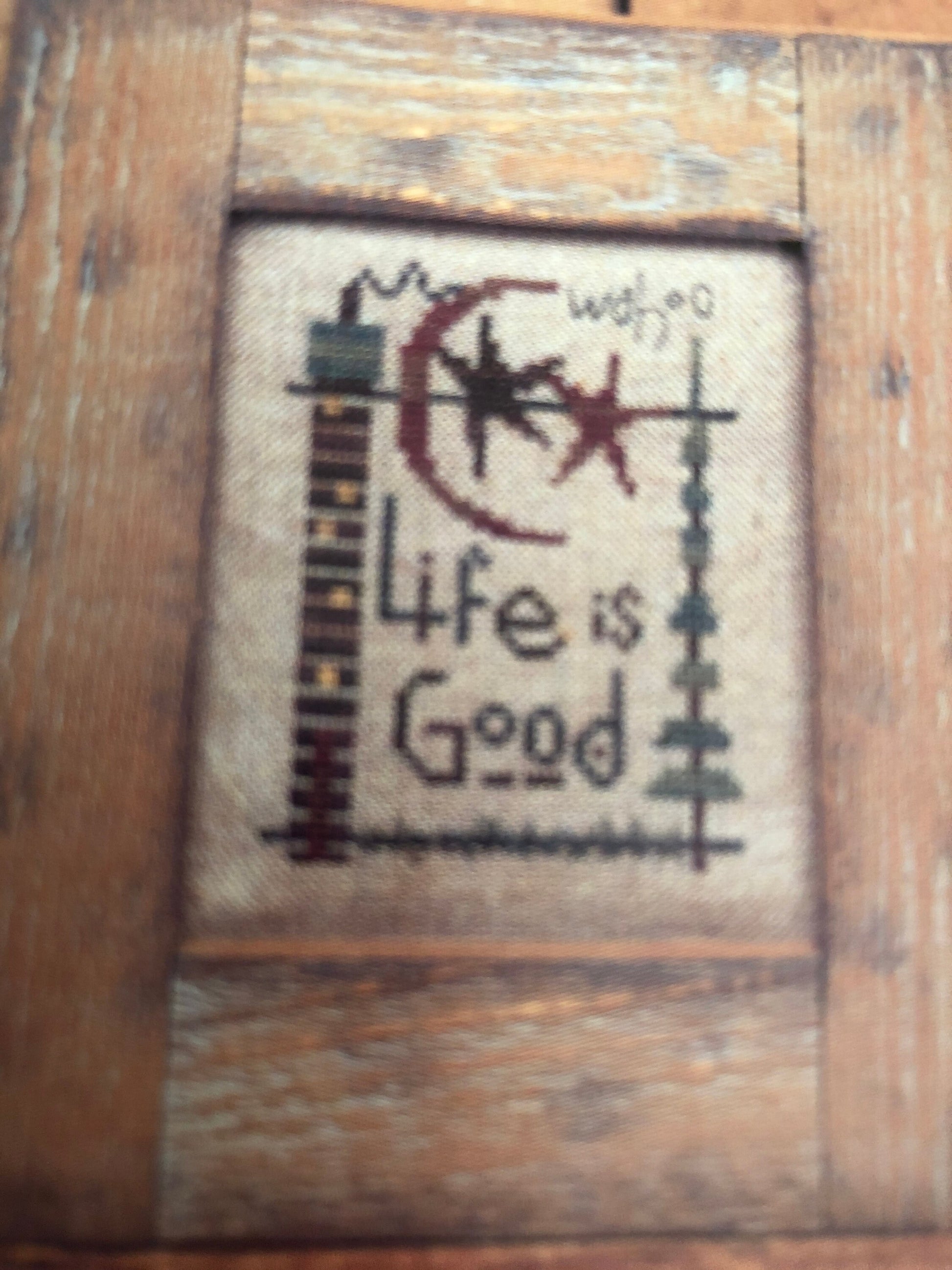 Bent Creek, Wahoo, Life is Good, Vintage 1998, Counted Cross Stitch Pattern, BC406