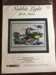S.P. Ink, Nubble Light, York, Maine, Lighthouse Pattern, Vintage, Counted, Cross Stitch Pattern, Stitch Count, 176 by 123