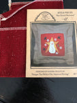 Homespun Elegance, Bits & Pieces, Star Struck Snowman, 10 Count Chili Pepper Heatherfield fabric included