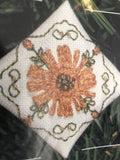 Kreinik, Victorian Elegance, Lily and Sunflower, Set of 2, Vintage 1992, Ornament Kits