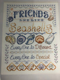 Ursula Michael Designs, Friends Are Like Seashells, Vintage 1996, Counted Cross Stitch Patterns, 158